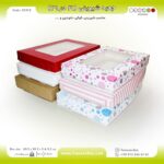 جعبه شیرینی 21 در 31 مستطیل یک کیلویی کد 21312
