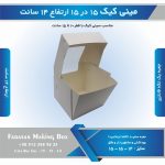 جعبه مینی کیک 15 در 15 ارتفاع 14 سانتیمتر کد 1515141 - Image 7