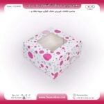 جعبه شیرینی و شکلات اقتصادی پنجره‌دار 15 در 15 ارتفاع 7 سانت یک تکه کد 1515799 - Image 4