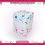 جعبه شیرینی و شکلات اقتصادی پنجره‌دار 15 در 15 ارتفاع 7 سانت یک تکه کد 1515799 - Image 8