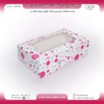 جعبه شیرینی و شکلات اقتصادی پنجره‌دار  15 در 25 ارتفاع 7 سانت یک تکه کد 1525799 - Image 4