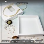 جعبه کشویی شکلات و اکسسوری ربان دار عطفدار 18 در 18  کد B66181842 - Image 8