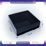 جعبه پک مشکی پانوراما 21 در 21  ارتفاع 7 کد F22212172 - Image 3